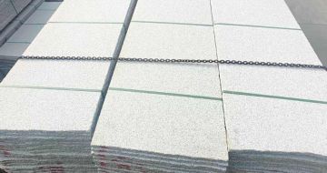 朔州芝麻白毛板，石材毛板