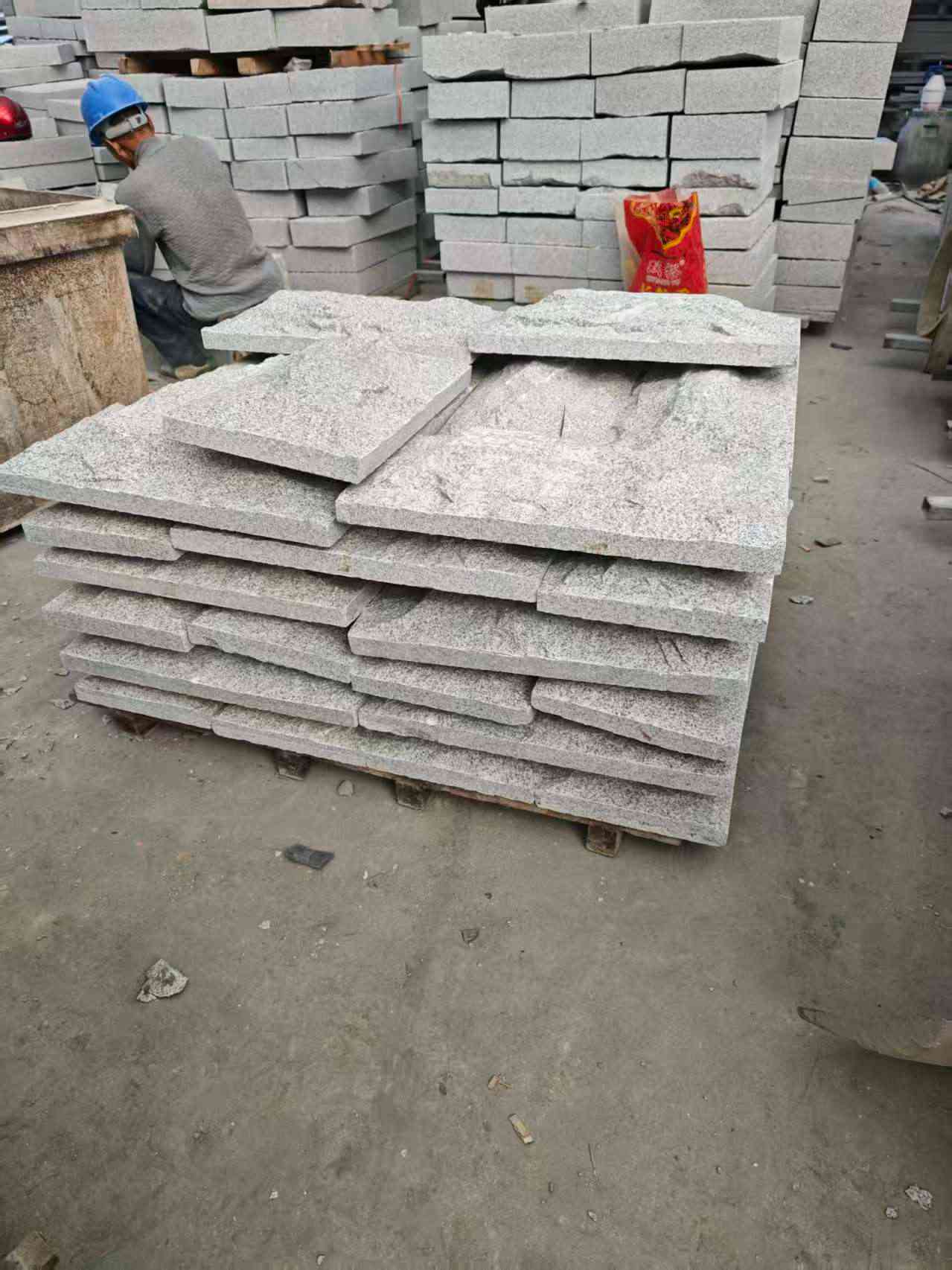 朔州芝麻白蘑菇石，自然面